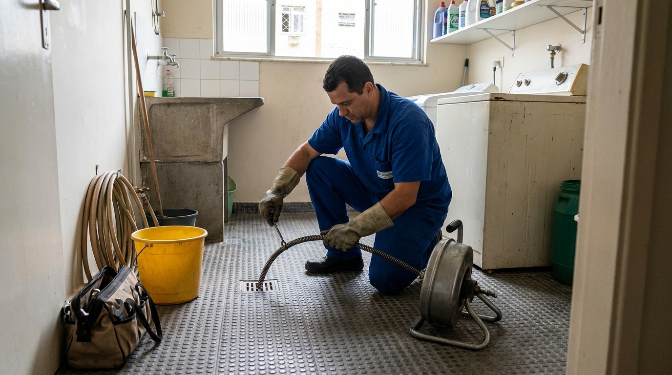 Desentupimento de ralo profissional em Suzano‑SP
