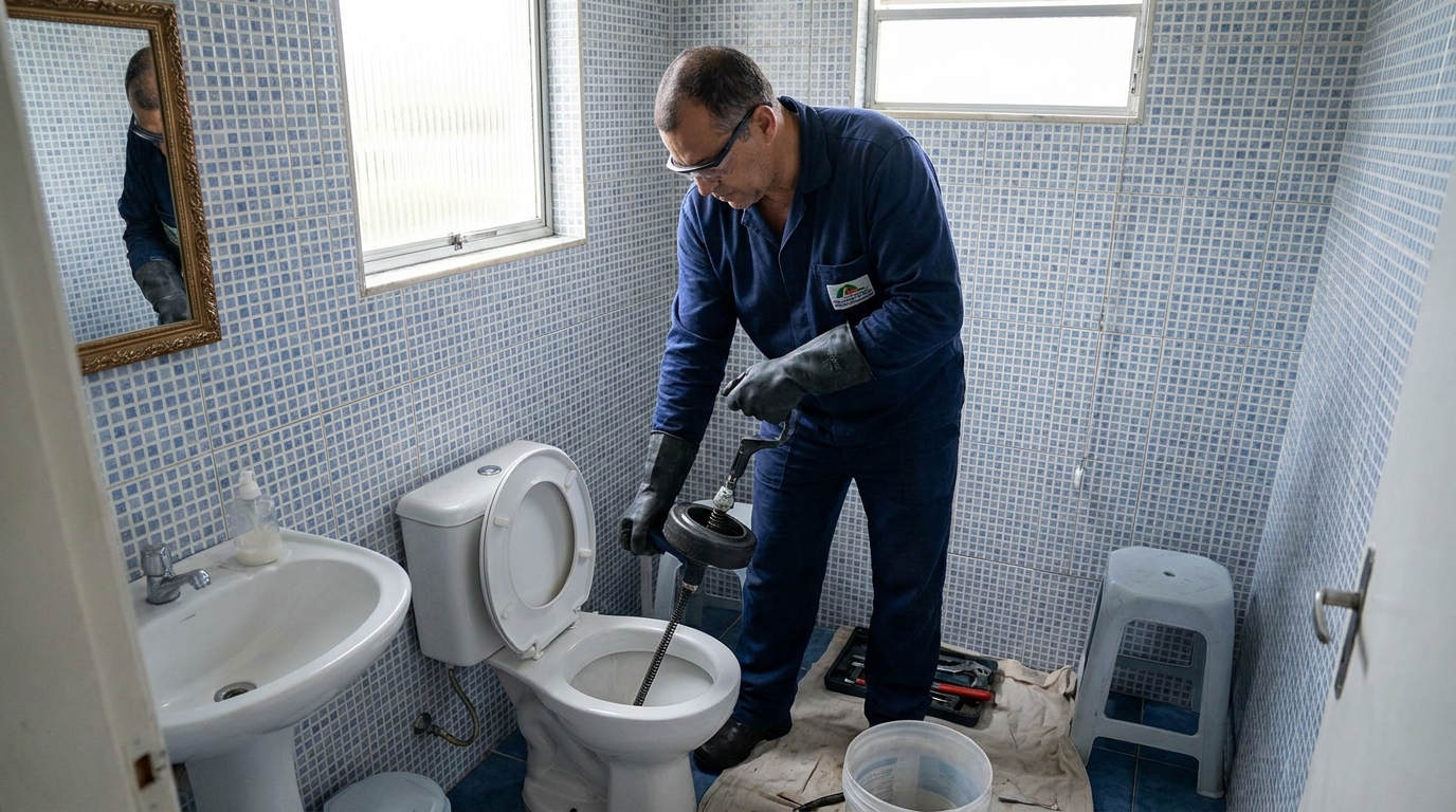 Desentupimento de vaso profissional em Suzano‑SP